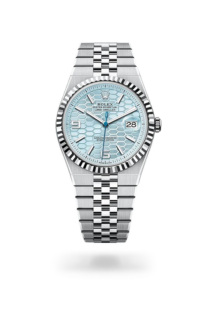 Rolex Land-Dweller Oyster, 40 mm, platino