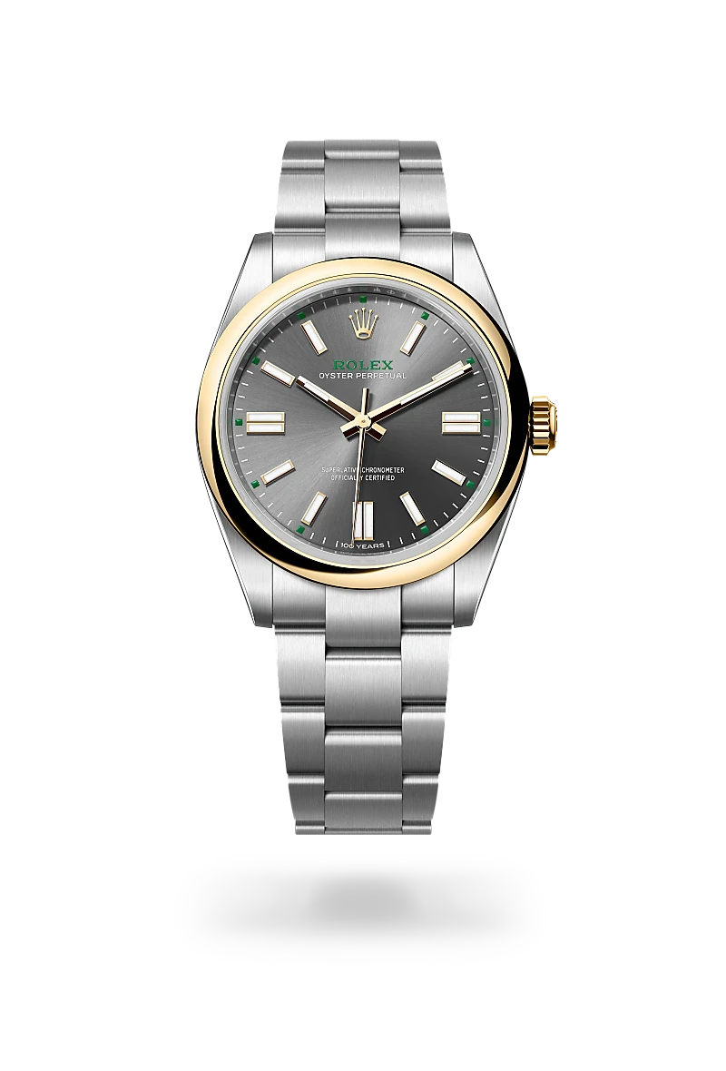 Rolex Oyster Perpetual Oyster, 41 mm, acciaio Oystersteel e oro giallo
