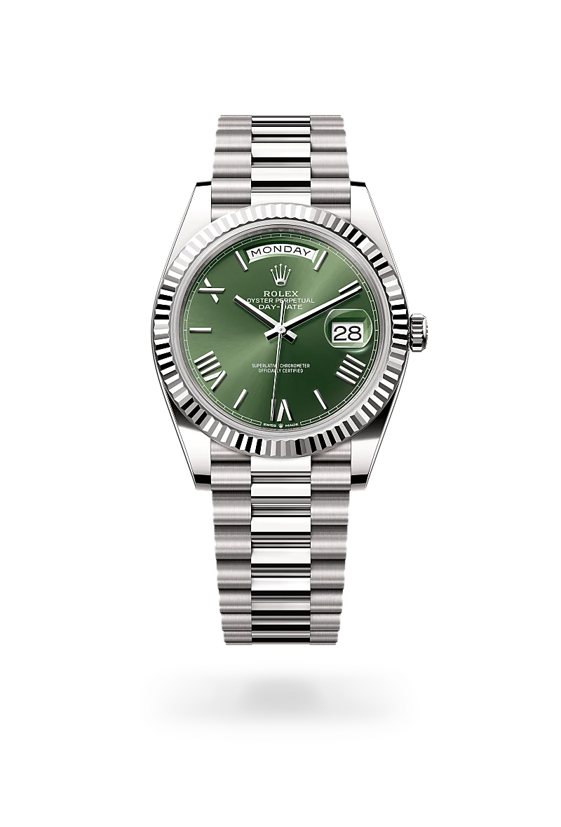 Rolex Day-Date Oyster, 40 mm, oro bianco