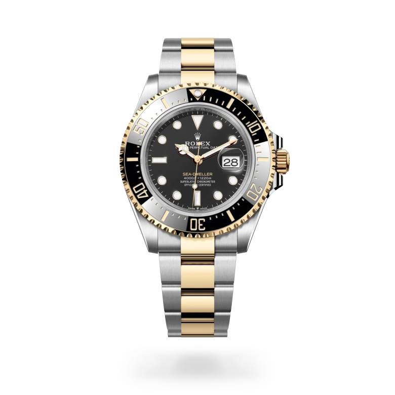 Rolex Sea-Dweller Oyster, 43 mm, acciaio Oystersteel e oro giallo