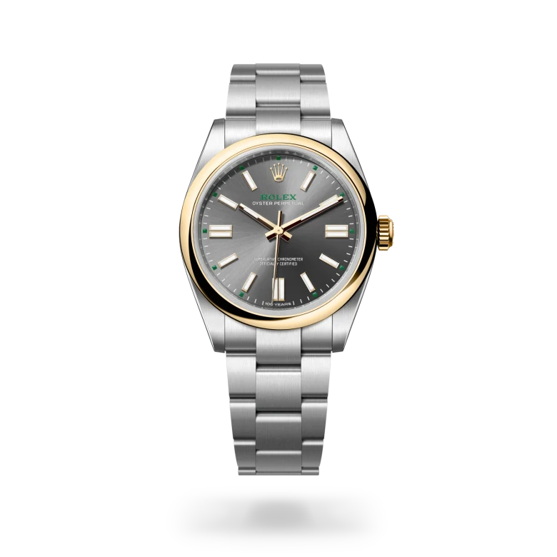 Rolex Oyster Perpetual Oyster, 41 mm, acciaio Oystersteel e oro giallo