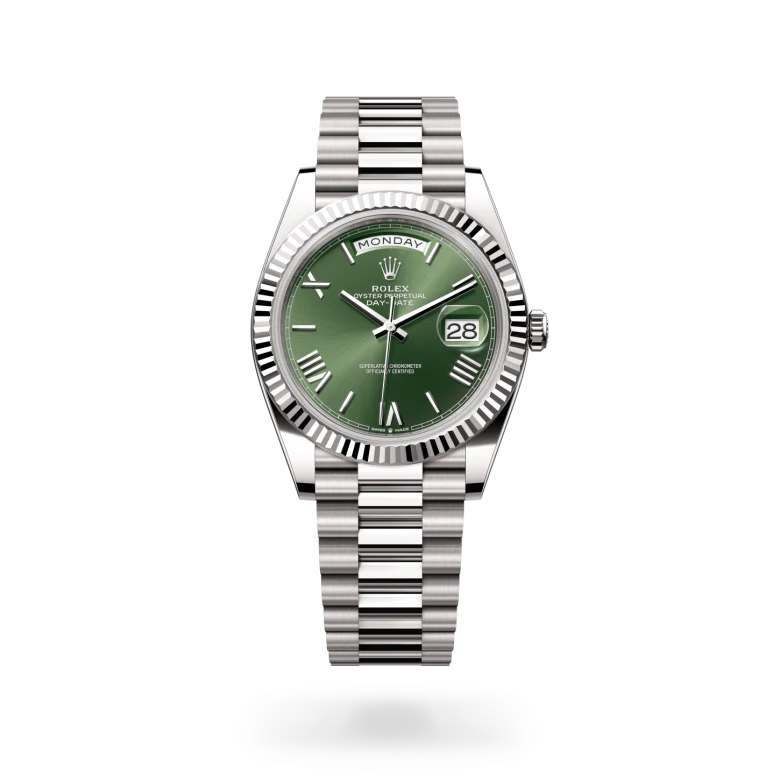 Rolex Day-Date Oyster, 40 mm, oro bianco