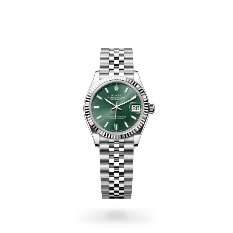 Rolex Datejust Oyster, 31 mm, acciaio Oystersteel e oro bianco