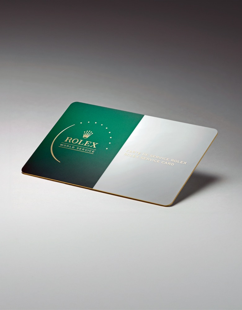 Rolex Servicing Rolex Service Card Front V2 Portrait