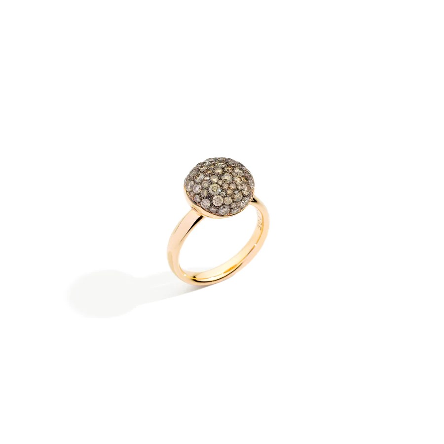 Immagine FLORILEGE de vie Anello "ISOLA DI VULCANO" Briilanti Brown