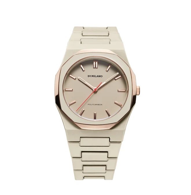 Immagine Orologio policarbonato quadrante beige