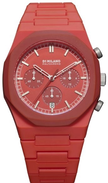 Immagine Orologio crono policarbonato rosso