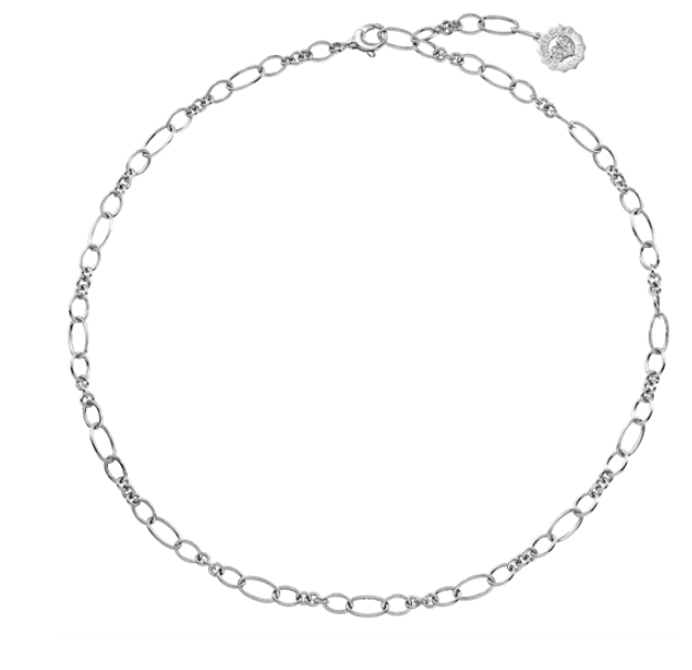 Immagine Catena oro bianco gallo pavè